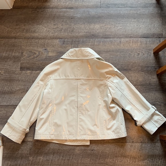 Vintage J'Envie Cream Patent Leather Moto Jacket - Picture 11 of 16